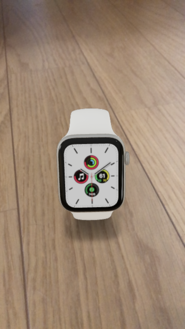 Apple Watch SEのAR表示