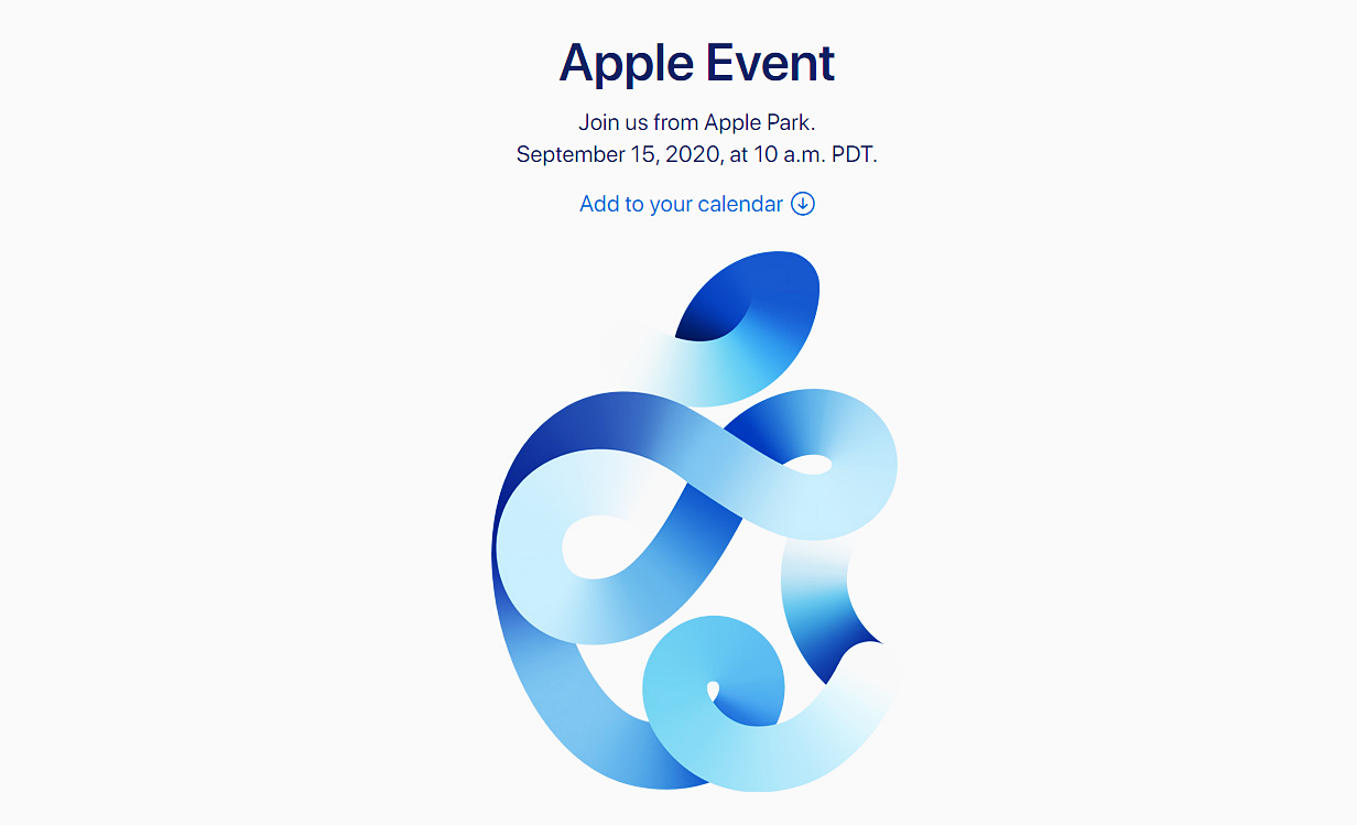 Apple Event　トップページのスクリーンショット