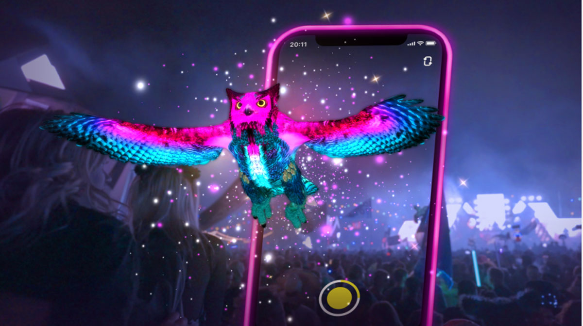 Snapchatがライブを盛り上げるARフィルターを全米最大級の電子音楽フェス（EDC）に提供　ARマップの利用や友だちを見つけられる