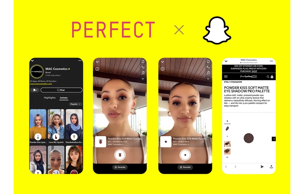 SnapchatでAR技術を活用したオンラインショッピング！Snap Inc.×パーフェクト社×エスティ・ローダー・カンパニーズ