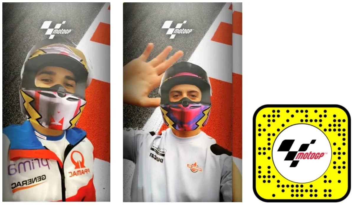 MotoGP™のARレンズがSnapchatに登場！自分のヘルメットをデザインしてプロレーサー気分を味わおう