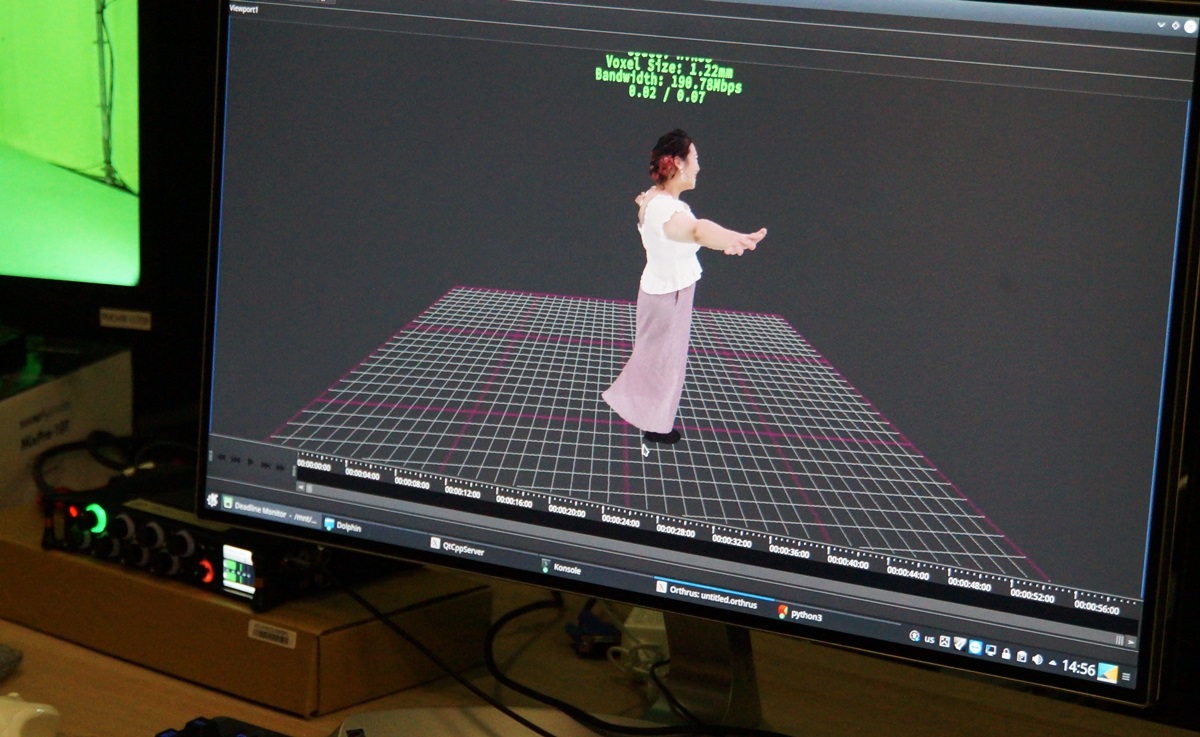 ソフトバンクのxRスタジオで作成した3Dオブジェクトの1場面